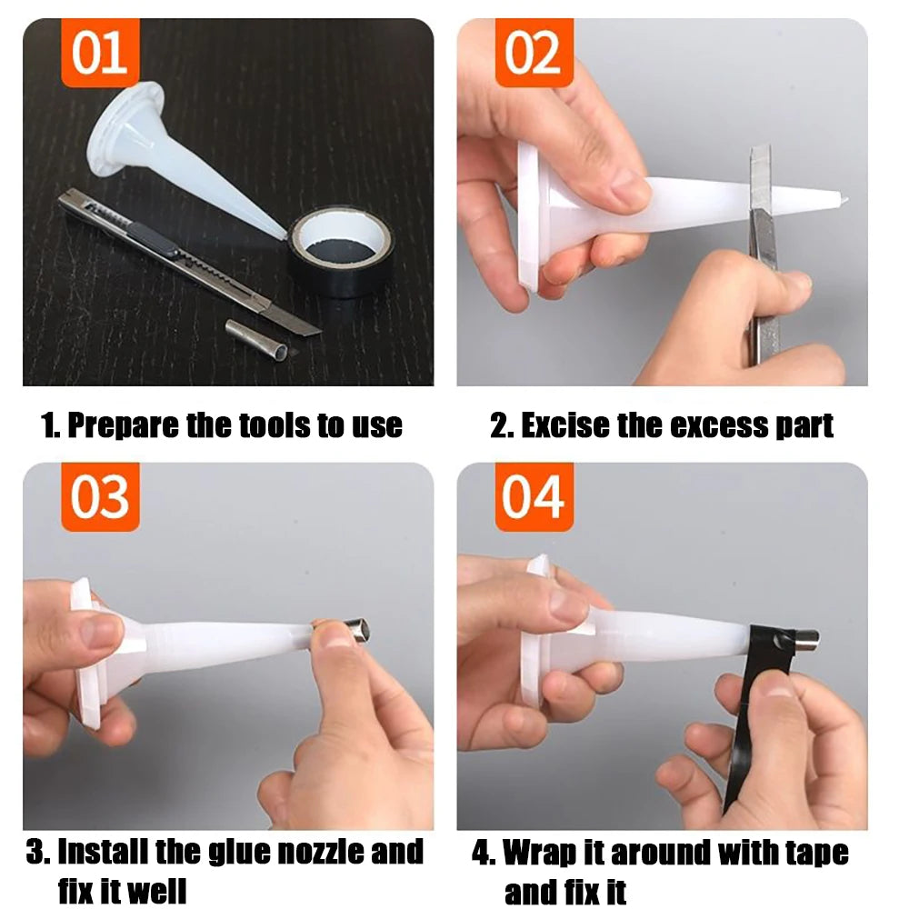 Integrated Nozzle Set for Caulking