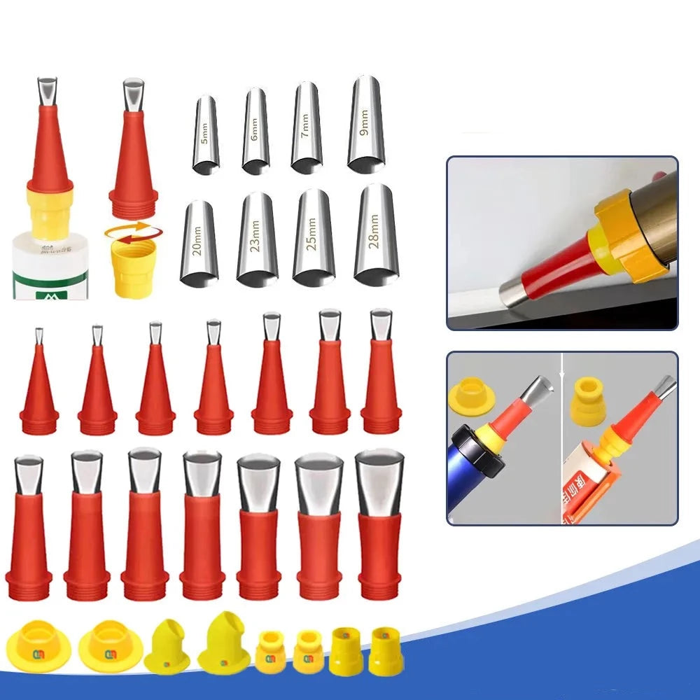 Integrated Nozzle Set for Caulking